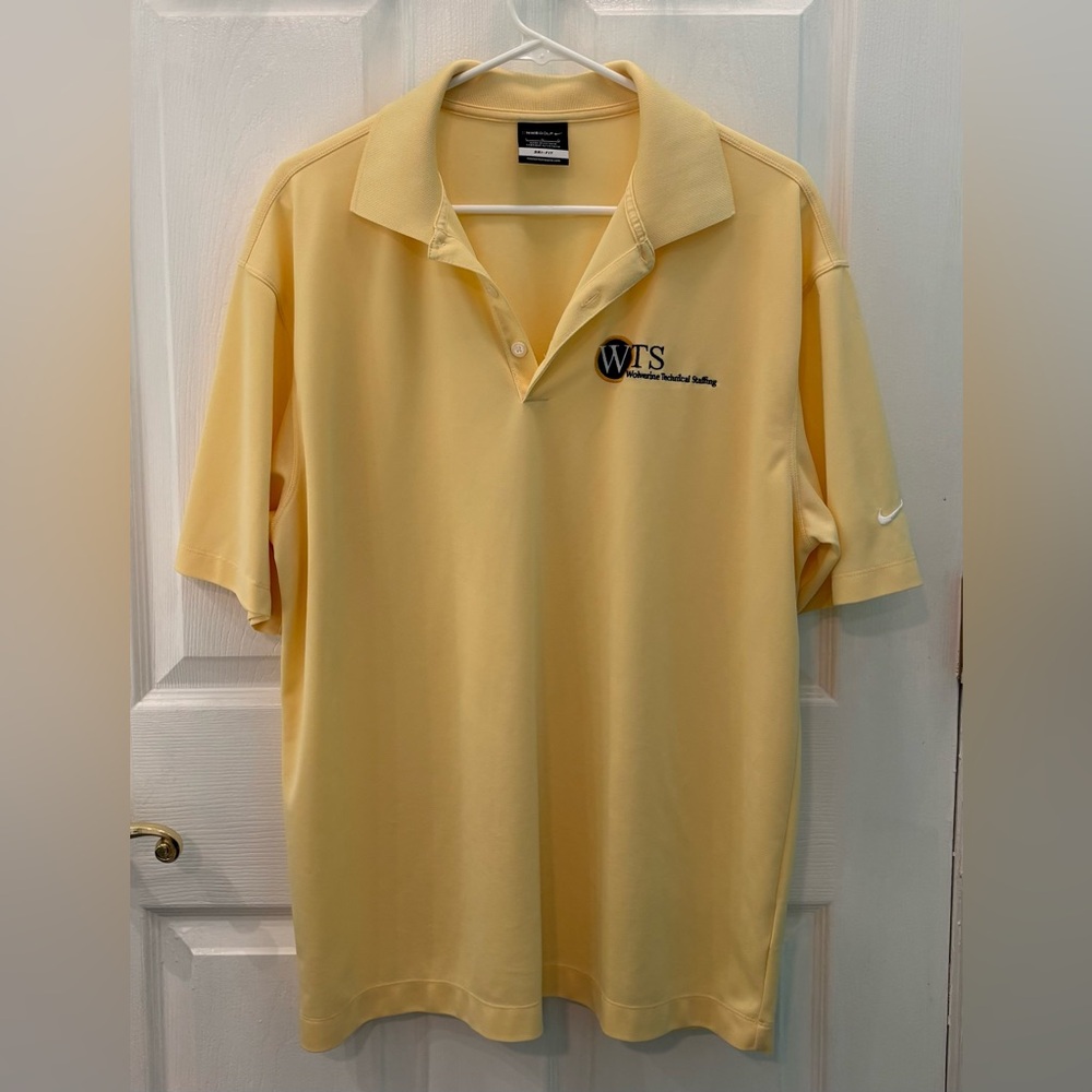 Yellow Nike Golf Polo - Picture 1 of 3